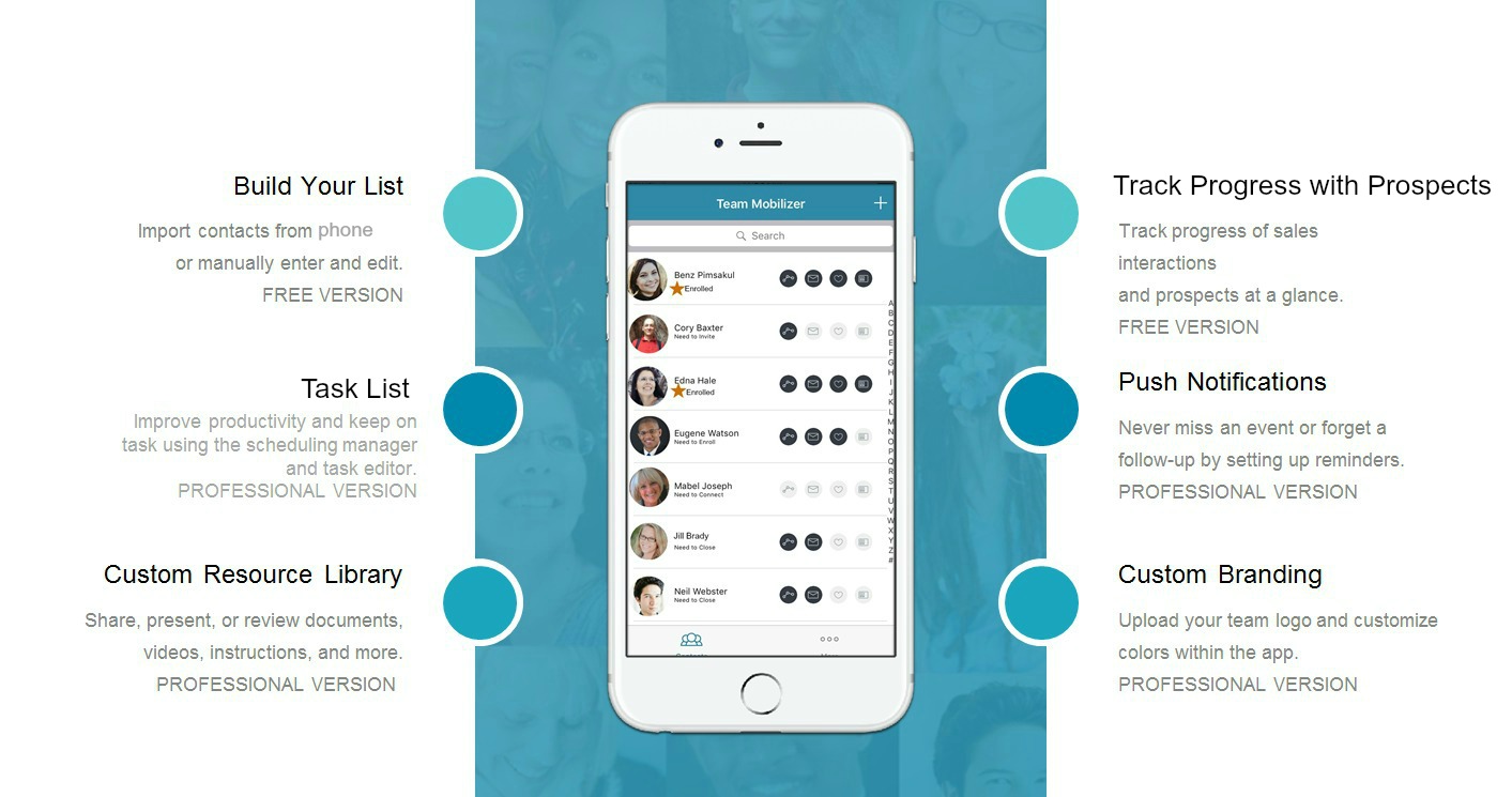team mobilizer app features